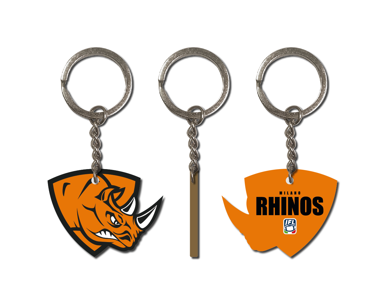 Portachiavi ufficiale rhinos-milano IFL — vista prodotto