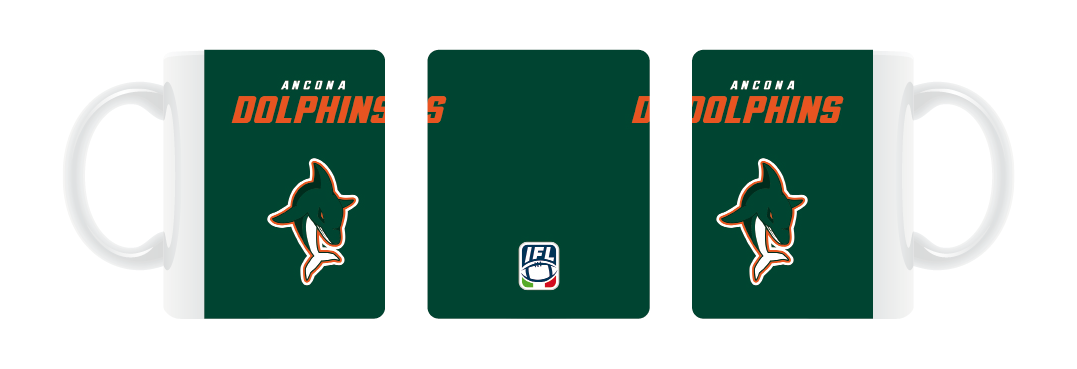Tazza ufficiale dolphins-ancona IFL — vista alternativa